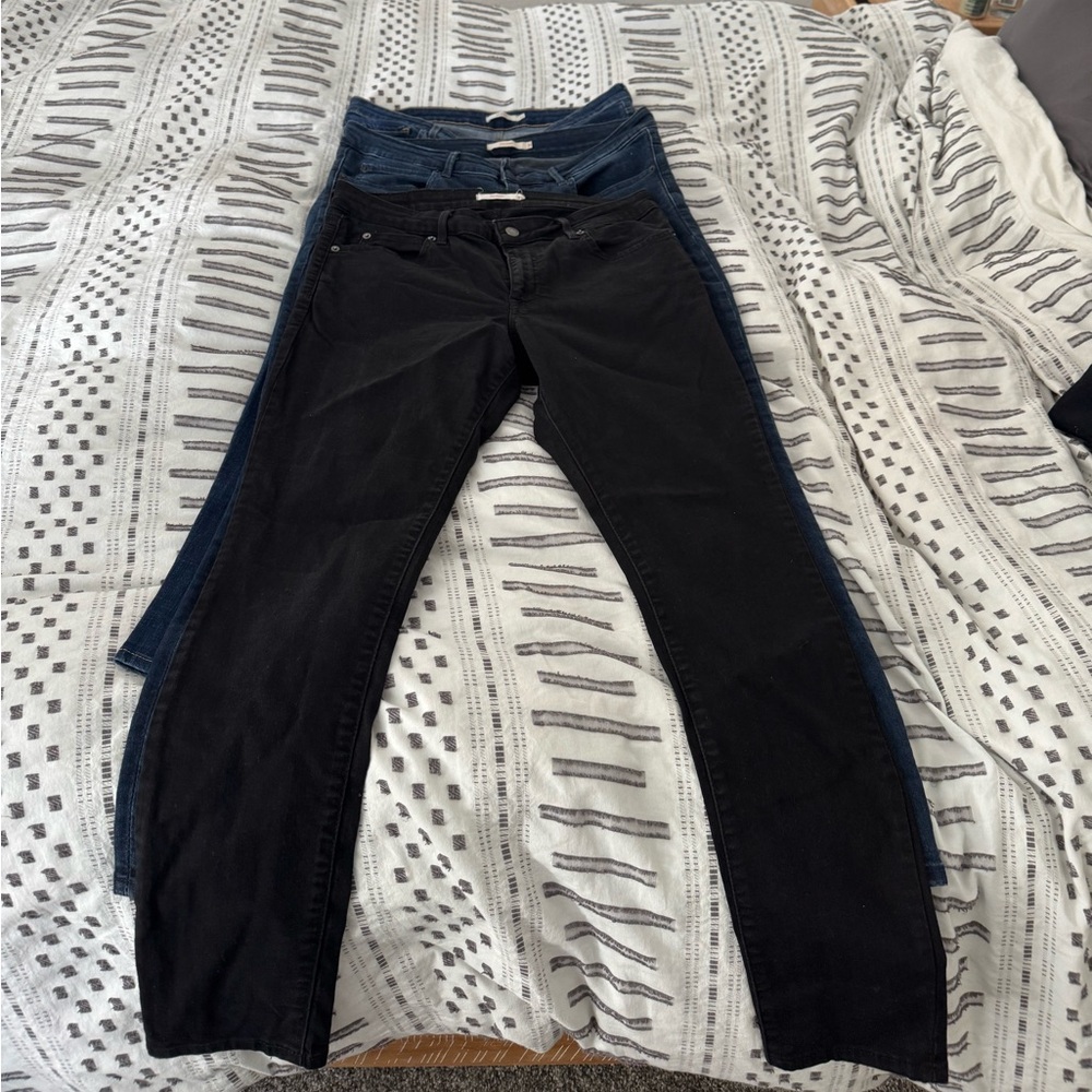3 pairs of 711 skinny Levi Strauss & Co jeans, only worn a few times